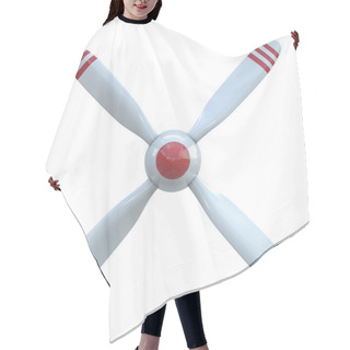 Personality  Plane Propeller With 4 Blade Hair Cutting Cape