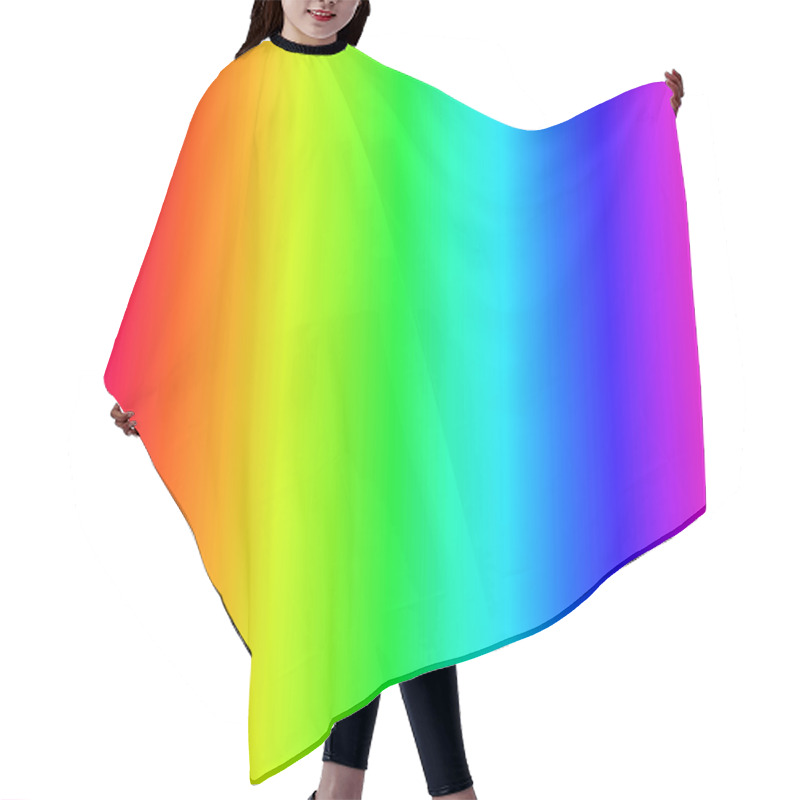 Personality  Rainbow, RGB Visible Light Spectrum Background, Backdrop Element Hair Cutting Cape