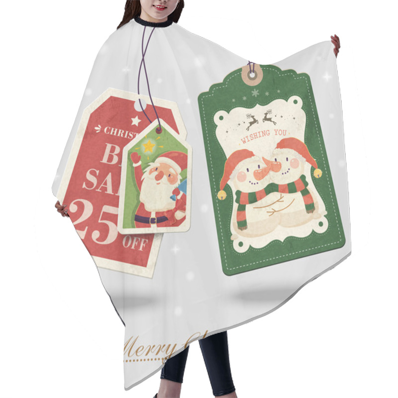 Personality  shopping tag hair cutting cape