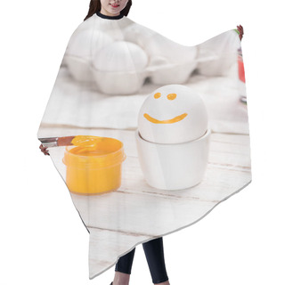 Personality  Chicken Egg And Paint  Hair Cutting Cape