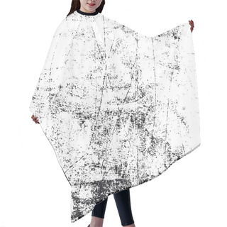 Personality  Grunge White And Black Texture, Vector Hair Cutting Cape