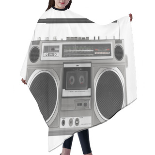 Personality  Retro Ghetto Blaster Isolated On White With Clipping Path Hair Cutting Cape