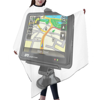 Personality  Navigation System. Gps. 3d Hair Cutting Cape