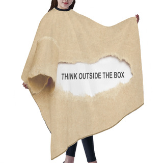 Personality  Think Outside The Box Torn Paper Hair Cutting Cape