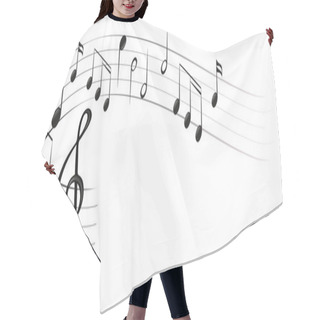 Personality  Symbols Of Music Hair Cutting Cape