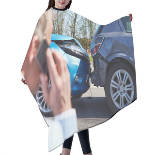 Personality  Driver Making Phone Call Hair Cutting Cape