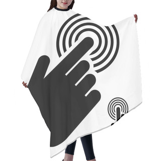 Personality  Touch Or Touchscreen Symbol Hair Cutting Cape