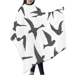 Personality  Flying Bird Silhouettes Hair Cutting Cape