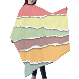 Personality  Torn Paper Sheets Hair Cutting Cape