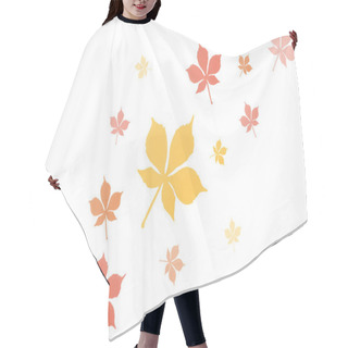 Personality  Composition Of Autumnal Leaves Hair Cutting Cape