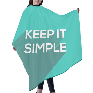 Personality  Keep It Simple Modern Flat Typography Hair Cutting Cape