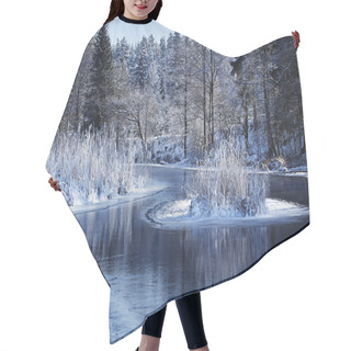 Personality  River Landscape Hair Cutting Cape