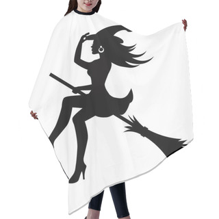 Personality  Witch On A Broomstick Hair Cutting Cape