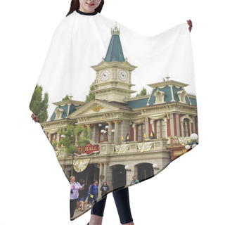 Personality  City Hall Clock Tower Hair Cutting Cape