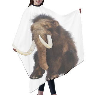 Personality  3D Rendering Woolly Mammoth On White Hair Cutting Cape
