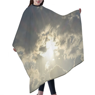 Personality  Dark  Clouds Sky With Sun Hair Cutting Cape