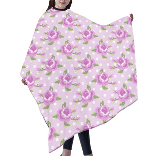 Personality  Retro Pattern With Shabby Chic Roses Hair Cutting Cape