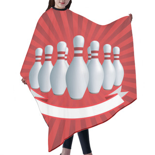 Personality  Banner. Bowling Hair Cutting Cape