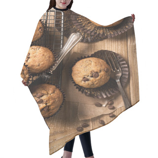 Personality  Chocolate Chip Muffins Hair Cutting Cape