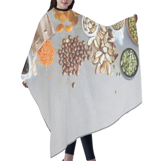 Personality  Variety, Dried Fruits, Nuts And Grains Hair Cutting Cape