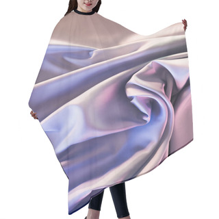 Personality  Beige And Violet Shiny Silk Fabric Background Hair Cutting Cape