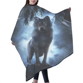 Personality  Wolf At The Entrance To The Cave Hair Cutting Cape
