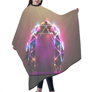 Personality  Abstract Light Arch. Vector Illustration.  Hair Cutting Cape