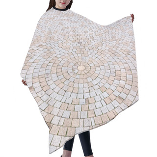 Personality  Duotone Yellow And Gray Brick Stone On The Ground For Street Roa Hair Cutting Cape