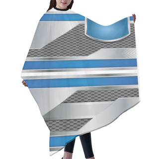 Personality  Abstract Metallic Vector Brochure Hair Cutting Cape