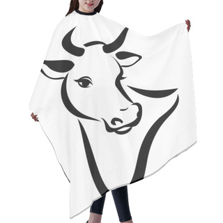 Personality  Happy Cow Portrait Hair Cutting Cape