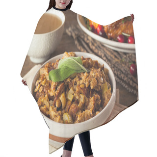 Personality  Homemade Thanksgiving Day Stuffing Hair Cutting Cape