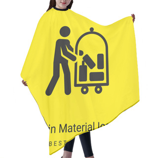 Personality  Alligator Minimal Bright Yellow Material Icon Hair Cutting Cape