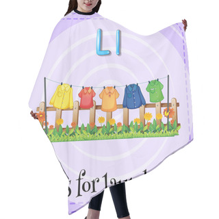 Personality  Letter L Hair Cutting Cape