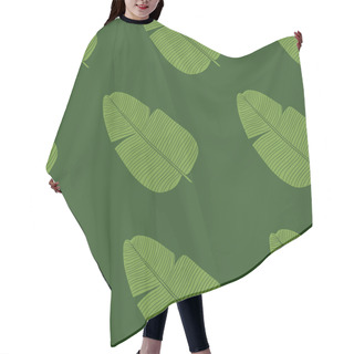 Personality  Handdrawn Leaf Pattern Background. Floral Illustration Drawn With Brush - Vector EPS Hair Cutting Cape
