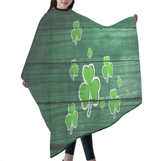 Personality  Composite Image Of Shamrocks Hair Cutting Cape