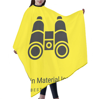 Personality  Binocular Minimal Bright Yellow Material Icon Hair Cutting Cape