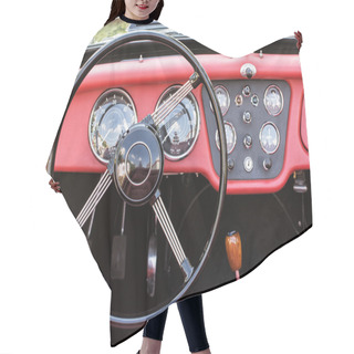 Personality  Steering Wheel And Dashboard In Historic Vintage Car Hair Cutting Cape