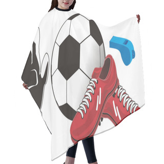Personality  Play To Football And Have Fun Hair Cutting Cape