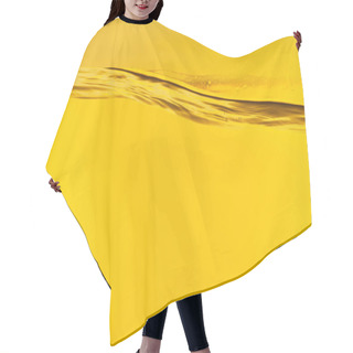 Personality  Wavy Clear Fresh Water On Yellow Background Hair Cutting Cape