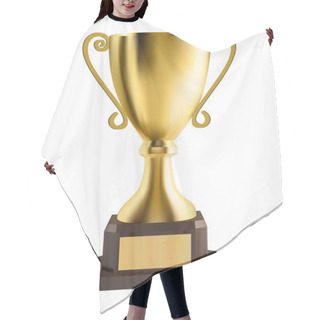 Personality  Golden Cup Hair Cutting Cape