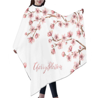 Personality  Cherry Blossom, Spring Flowers Hair Cutting Cape