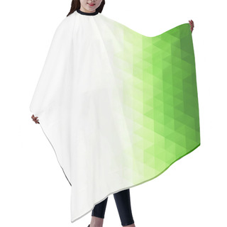 Personality  Green Grid Mosaic Background, Creative Design Templates Hair Cutting Cape