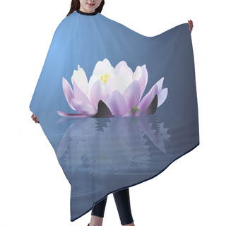 Personality  Water Lily. Vector Illustration. Hair Cutting Cape
