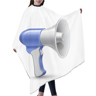 Personality  Vector Illustration Of Loudspeaker Hair Cutting Cape