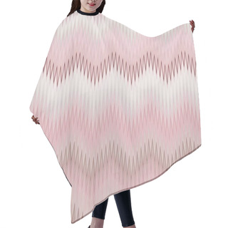 Personality  Chevron Zigzag Pattern Background Beige. Backdrop Taupe. Hair Cutting Cape