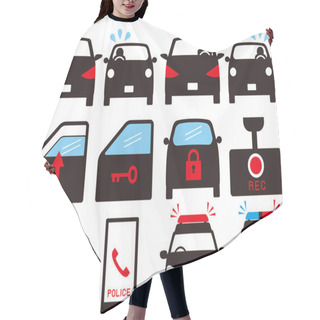 Personality  Protect Yourself From Threatening Driving.left Hand Drive And Right  Hand Drive.Vector Material Hair Cutting Cape