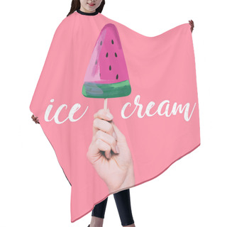 Personality  Hand Holding Ice Cream Hair Cutting Cape
