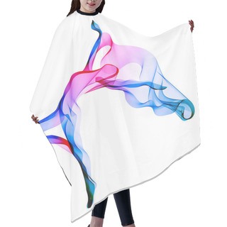 Personality  Abstract Dancer, Woman Silhouette Over White Hair Cutting Cape