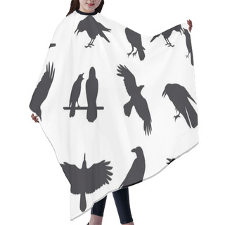 Personality  Crow Vector Hair Cutting Cape