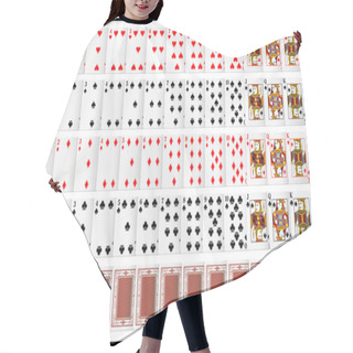 Personality  Complete Set Of Playing Card Hair Cutting Cape